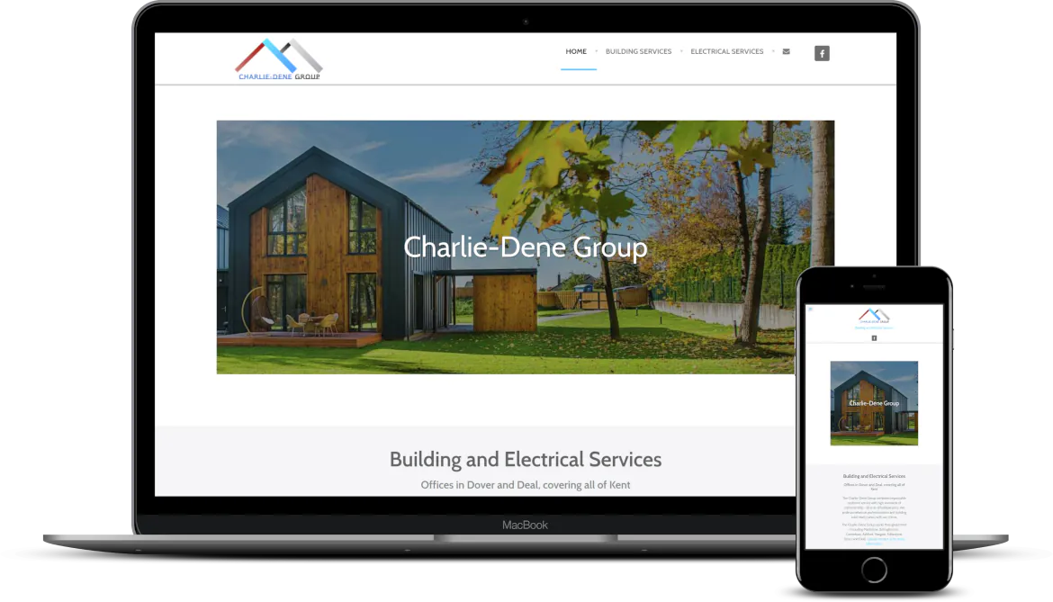 Charlie Dene Construction - web designer for builder